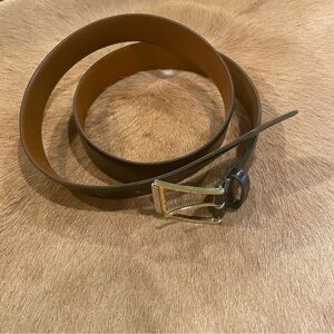 Christian Dior Leather Belt. Brown inside, black outside